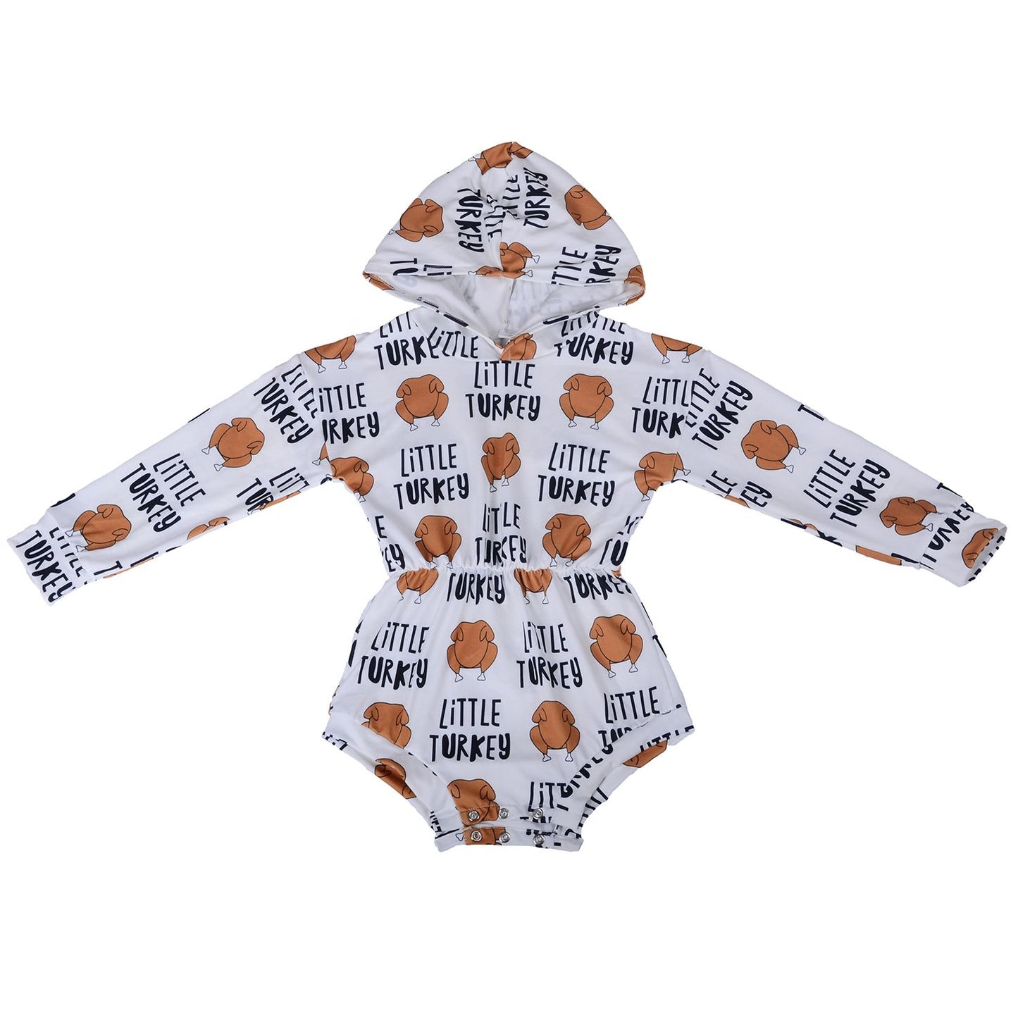 Wholesale hooded track long sleeve Baby Toddler Sun Flower Pattern Girls Leo Baby Girls Hooded Romper