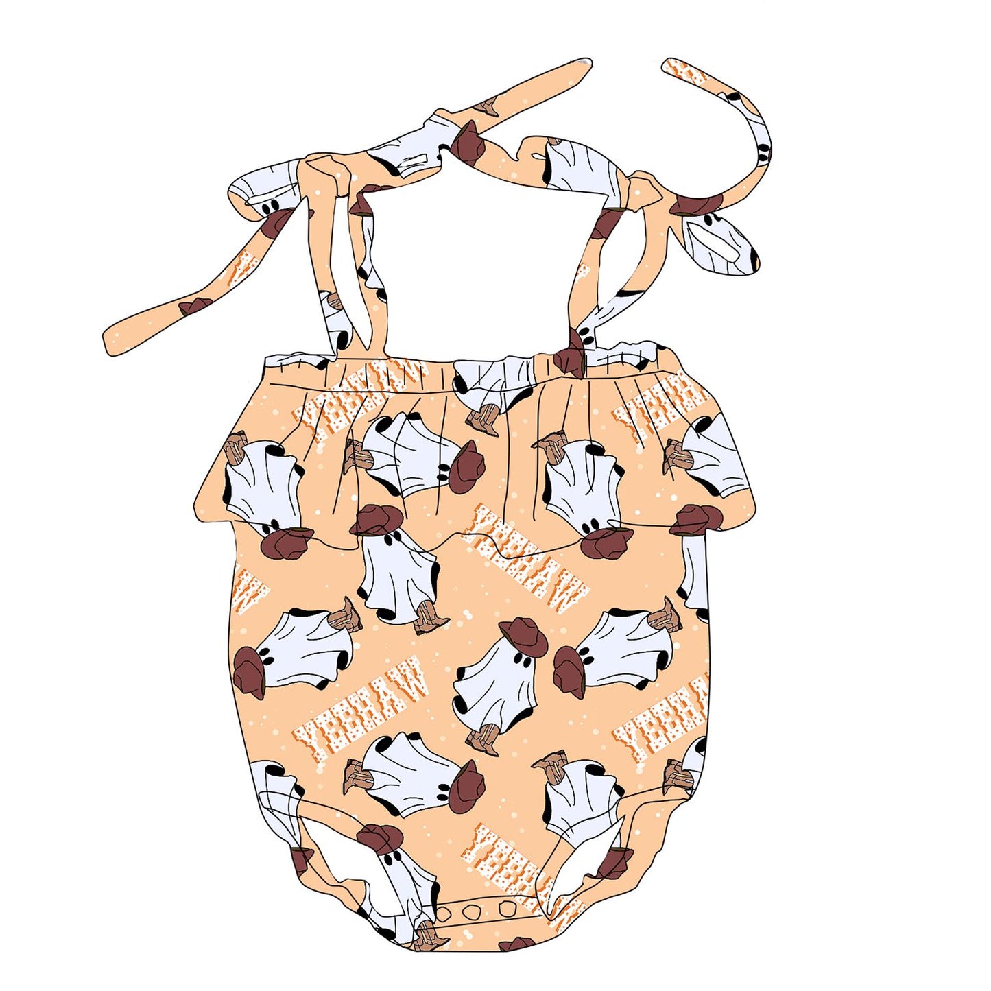 Wholesale Baby Toddler Halloween Pattern Girls Leo Baby Girls Romper