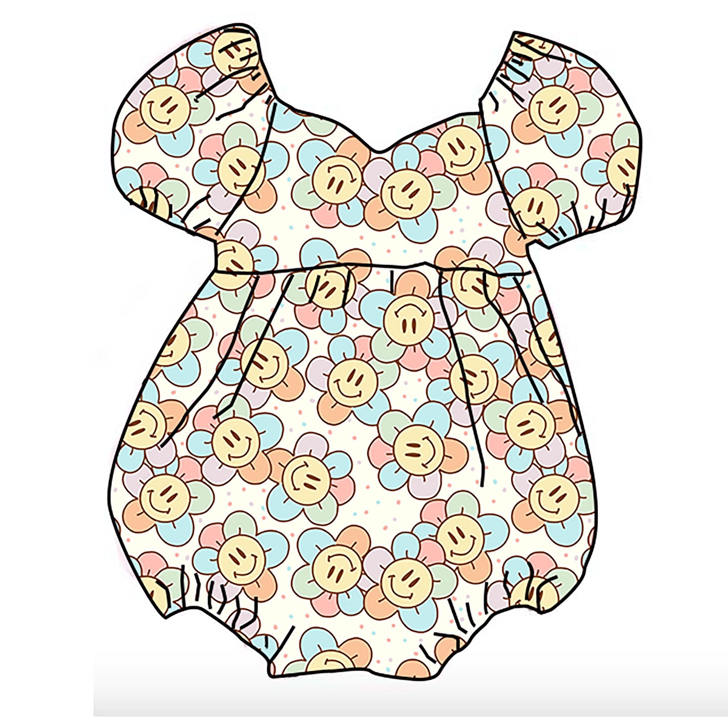 Wholesale And customization Rib material Baby Girls Leo Baby Girls Pink+Flower snaps leotards