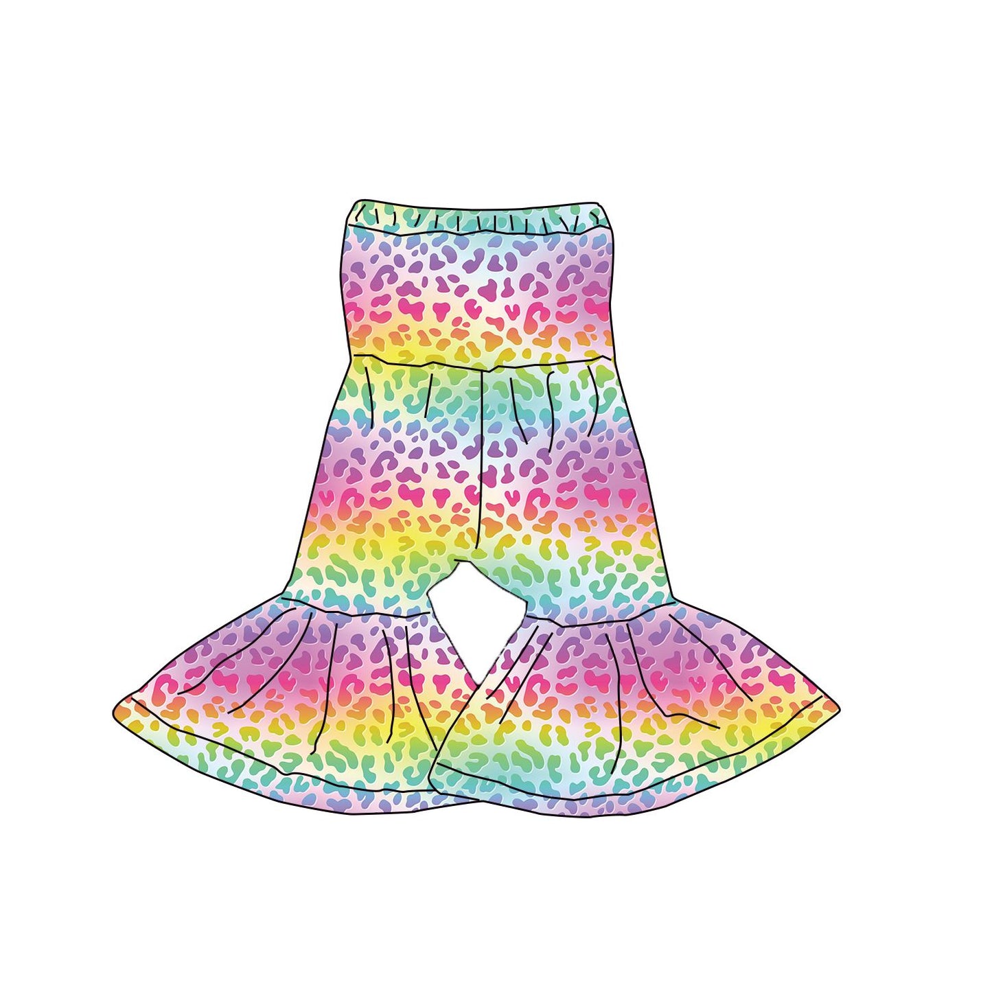 Wholesale and Custom Baby Girl Full Knitted Leo Girls Halter Jumpsuit