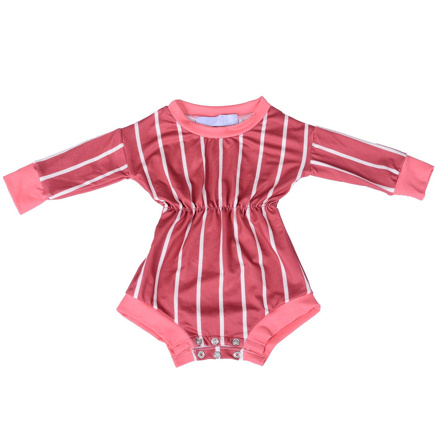 Wholesale Baby Toddler Red and white stripes Pattern Girls Leo Baby Girls Romper
