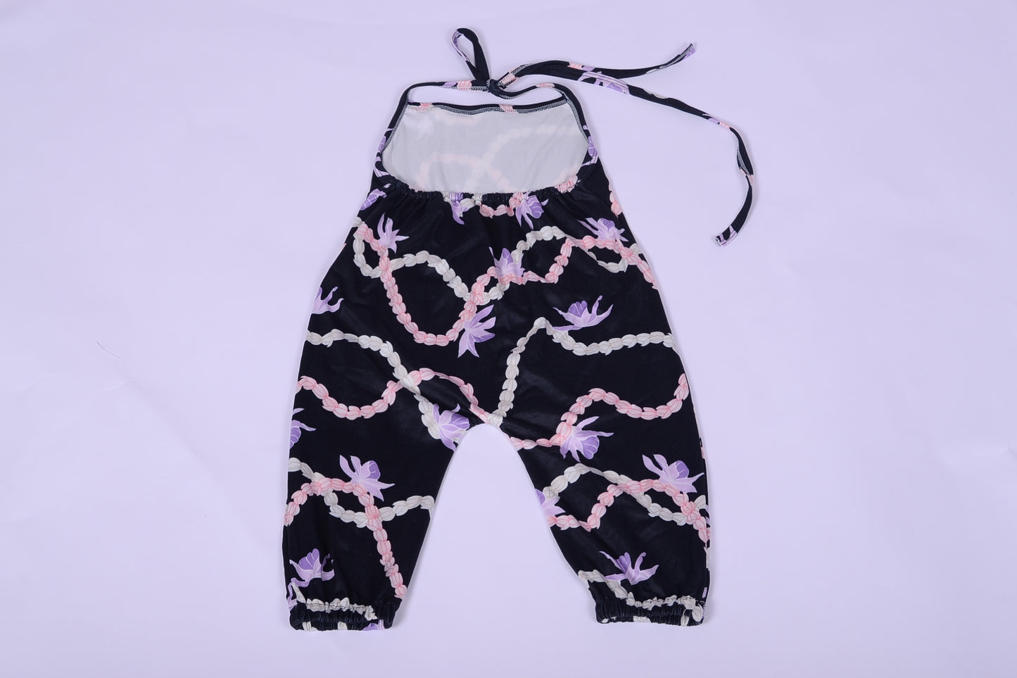 Fd-1 OEM/ODM Factory Customization Baby Leo Girls Adjustable Straps Halter Romper Cotton Summer Hawaii Printed Rope Spring