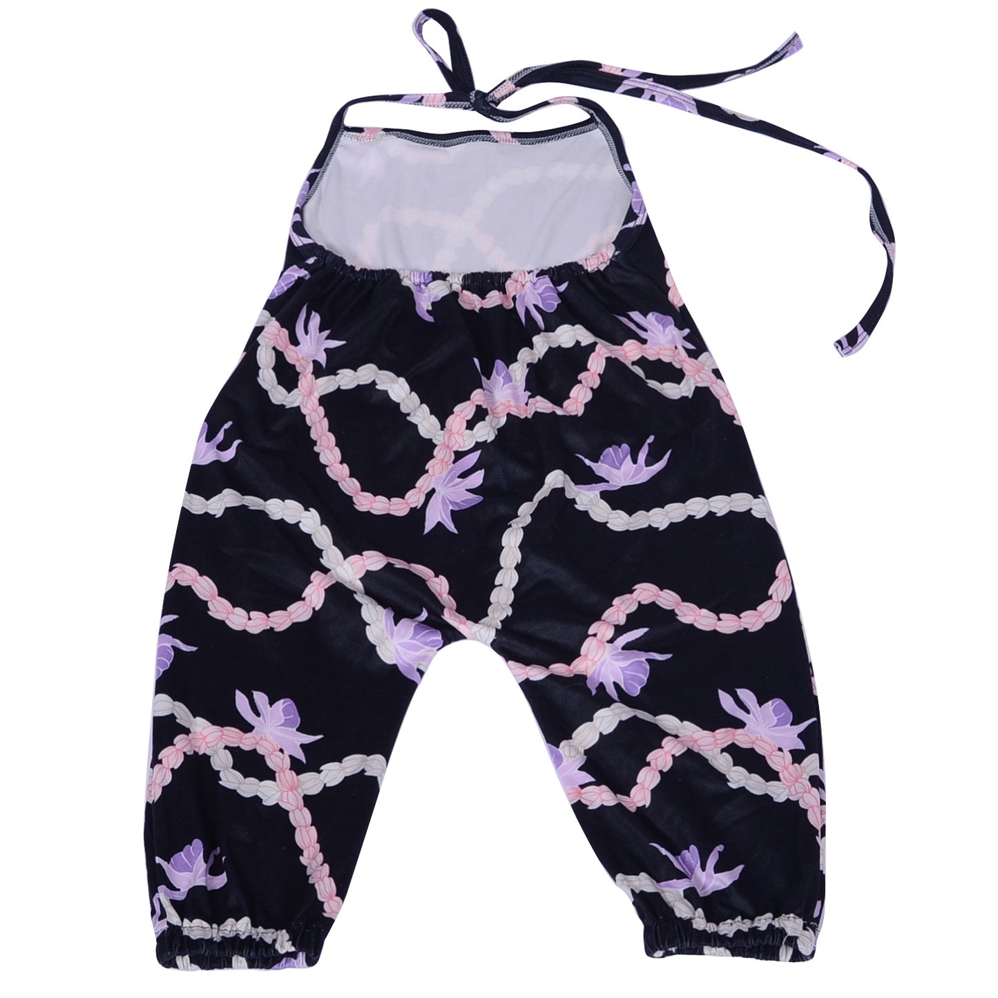 Fd-1 OEM/ODM Factory Customization Baby Leo Girls Adjustable Straps Halter Romper Cotton Summer Hawaii Printed Rope Spring