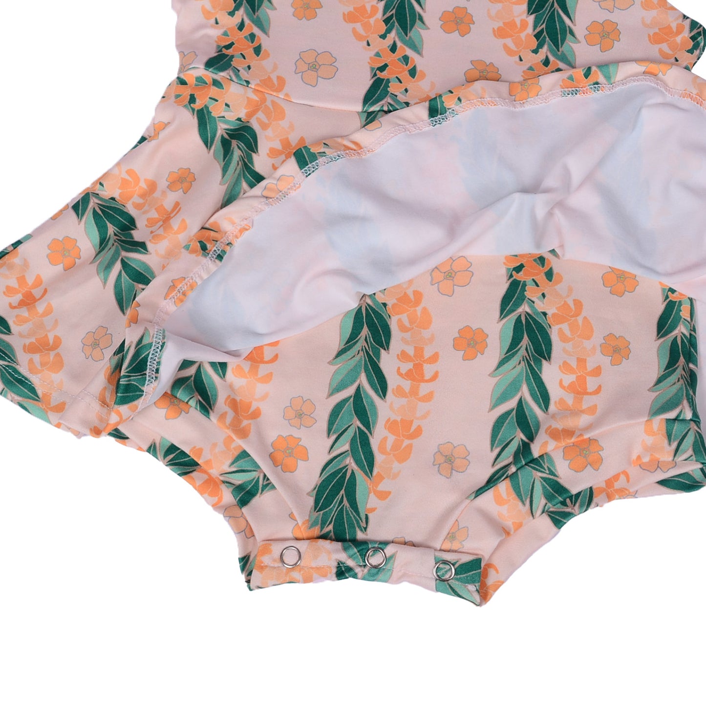 GA-12 OEM/ODM Summer Baby Romper Adjustable Straps Printed Leo Peplum with Rope Bubble RIB Cotton Knitted Toller for Girls