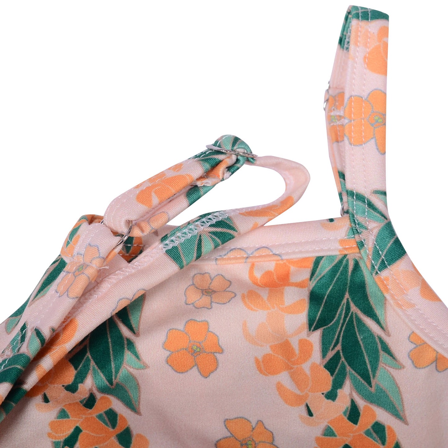 Ga-14 Baby Summer Frenulum Tollder Peplum Leo Girls Printed Rope Bubble Baby Adjustable Buckle Shoulder Strap Skirt Hem Romper