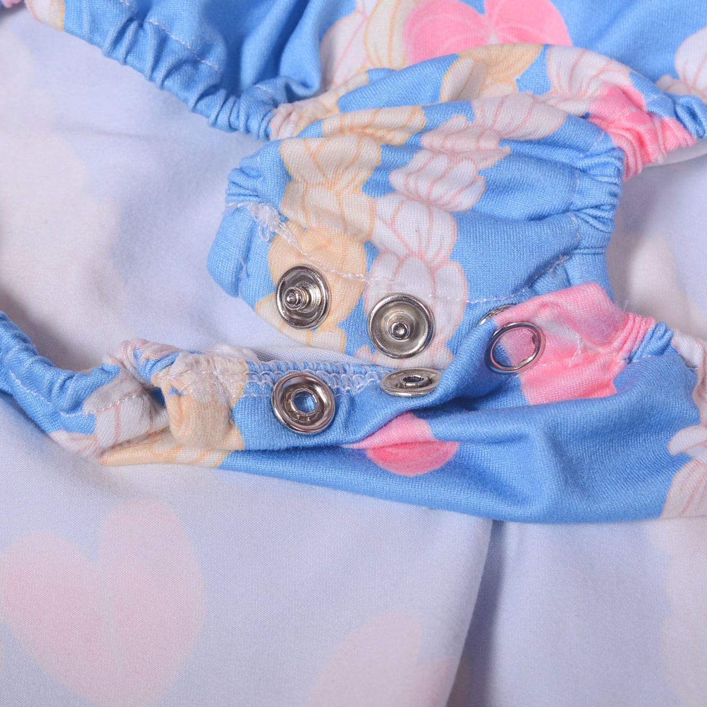 Ga-15 Wrinkle Elastic Bust Leo Girls Printed Rope Adjustable Buckle Shoulder Strap Double Layered Skirt Little Girl Romper