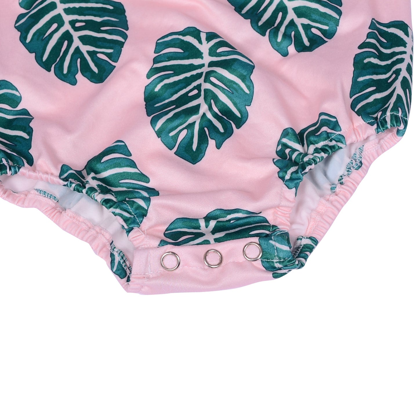 Ge2-1 Stock Baby Girls Cotton Leo Baby Tube Top One Shoulder Elastic Band Girls Romper Hawaii Printed Girls Romper
