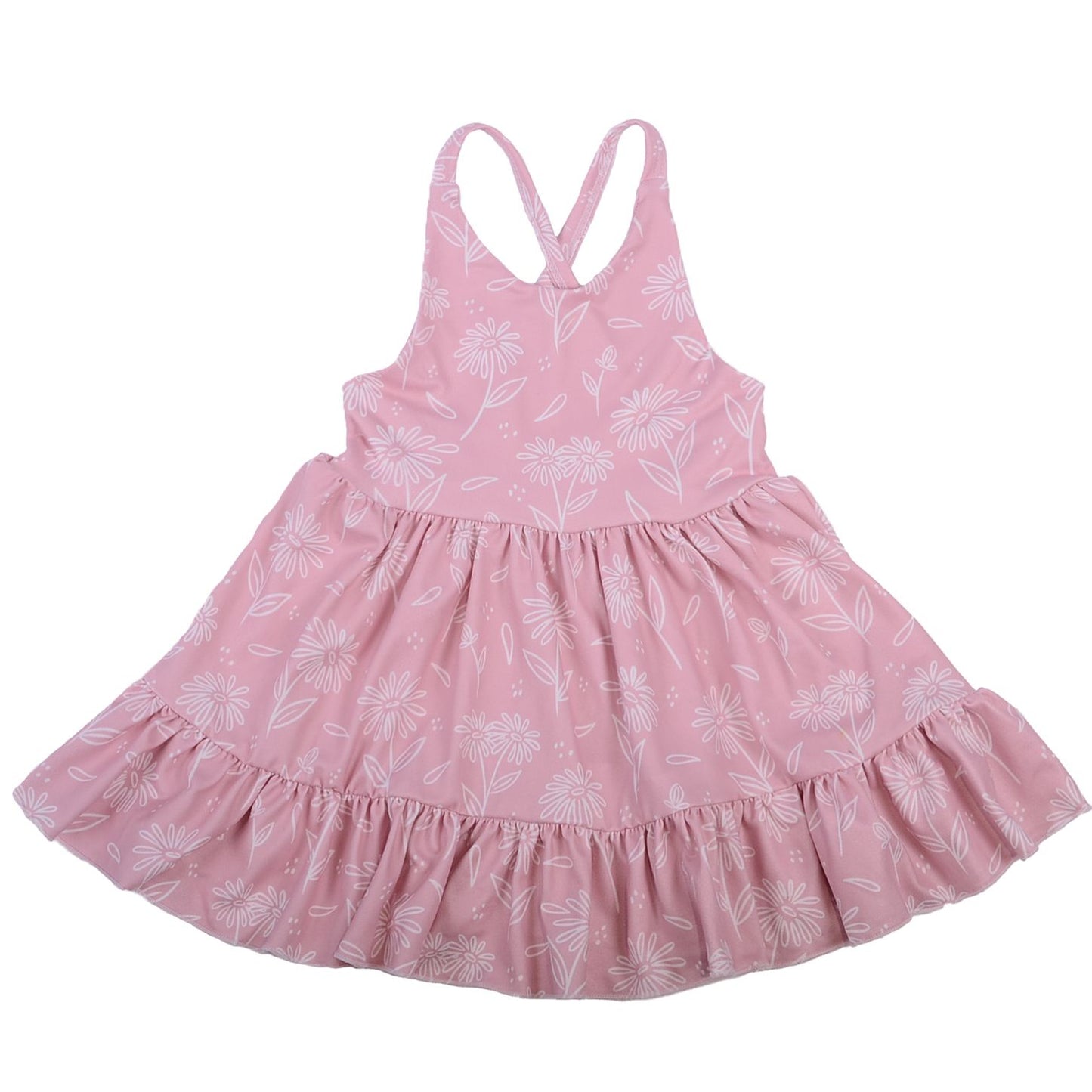 Wholesale ruffle girls Bow Dress Custom Pattern Fall Girl Dresses Baby Toddler Girl Twirl Dress